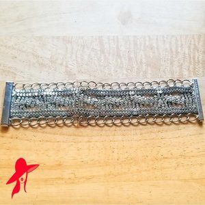 Silver Chain Diamond Bracelet